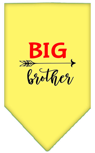 Big Brother Screen Print Bandana Yellow Large